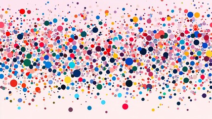 Wall Mural - a vibrant array of colorful circles on a soft background, creating a lively visual effect.