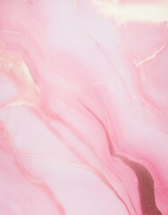 Wall Mural - abstract pink and gold marble texture: elegant swirls and veins
