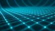 © Lush Diaries - Abstract teal grid pattern. Digital technology background.