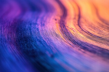Aufkleber - Abstract background with vibrant purple, blue, and orange swirling paint texture.