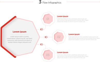 Wall Mural - Modern Vector illustration infographics number options template design with hexagons 3 steps. Can be used for workflow layout, diagram, brochure, business step or presentation, web design.