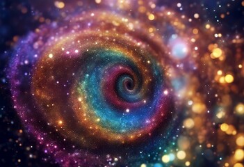 sparkle glitter galaxy iridescent shimmer swirl dust spiral rainbow fairy spin fantasy magical