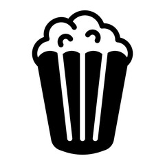Wall Mural - popcorn solid icon