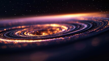 Wall Mural - Galaxy abstract background idea. A stunning view of a cosmic spiral galaxy, showcasing vibrant colors and starry details.