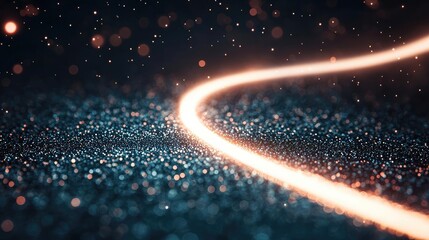 Wall Mural - Galaxy abstract background idea. A vibrant abstract image featuring sparkling lights and dynamic glowing trails.