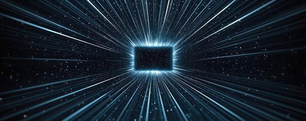 Wall Mural - Galaxy abstract background idea. Abstract light rays creating a tunnel effect, representing advanced digital technology.