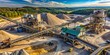 © Danicha - Aerial Panorama: Stone Crushing & Screening Plant with Gravel Stockpiles and Conveyors