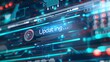 © huiying - Close-up of a Digital Screen Showing Software Update Progress, Blurry Tech Icons, Code Snippets, Loading Circle, 'Updating' Text - Modern Technology and Data Sync Concepts