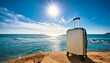 © Saravuth - Travel excursion with luggage by the seaside coastal landscape beautiful sunny day