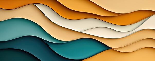 Wall Mural - mosaic abstract background idea. a modern abstract design featuring flowing waves in vibrant colors 