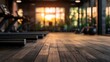 © Akash - Minimalist gym with blurred background of workout equipment