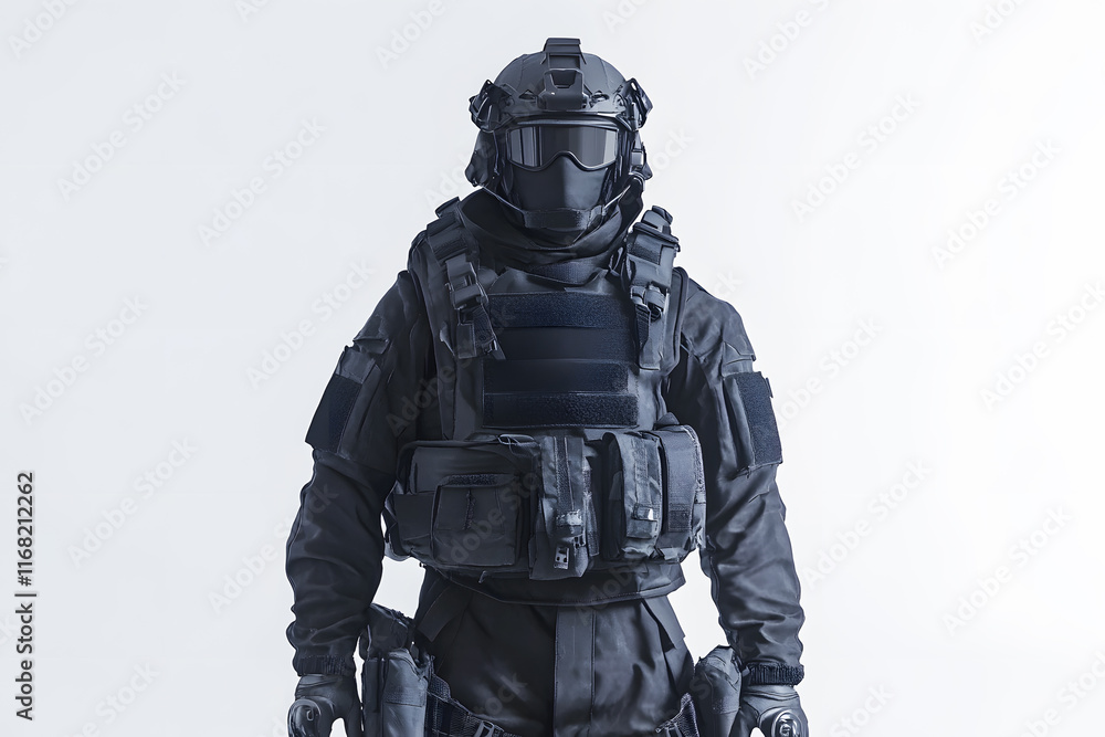 SWAT （座っと）Tactical　／　BLACK Youth Tactical SWAT Uniform 8 PC Combo - Trooper Clothing