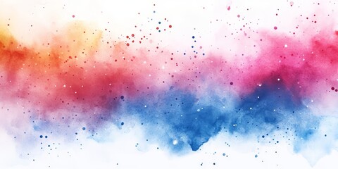 Wall Mural - Watercolor Spots Abstract Digital Background, Generative AI