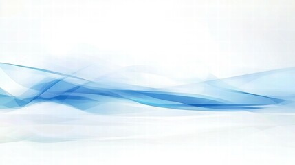 Fototapete - Abstract blue wave design on a light background, suitable for digital or print use.