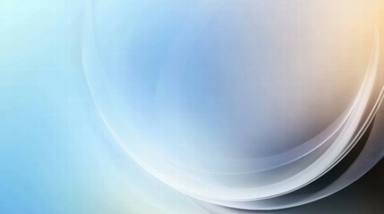 Aufkleber - Soft abstract background with gentle curves and gradients in blue and beige tones.
