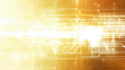 Aufkleber - Abstract digital background with glowing lines and light effects.