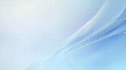 Aufkleber - Soft blue abstract background with flowing lines, ideal for presentations or digital designs.