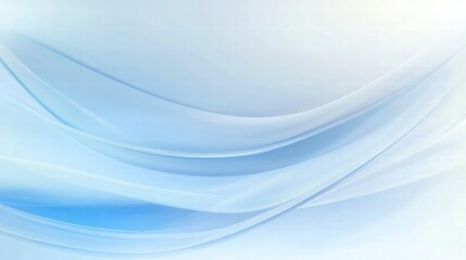 Aufkleber - A soft blue abstract background with flowing curves, suitable for digital designs.