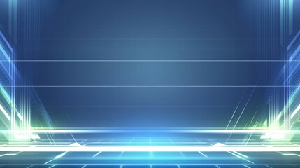Aufkleber - A futuristic digital backdrop with glowing lines and gradients, ideal for presentations.