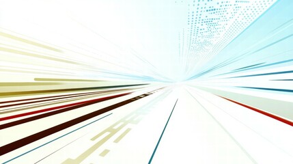 Aufkleber - Abstract design with dynamic lines and gradients, suggesting motion and technology.