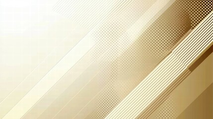 Aufkleber - Abstract design featuring geometric shapes and a gradient in soft beige tones.