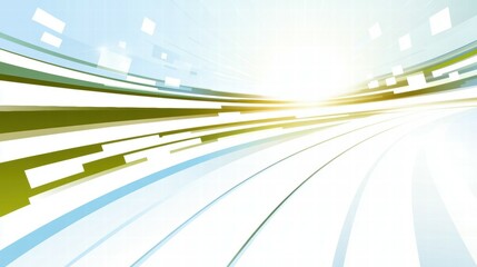 Poster - Abstract background with dynamic lines and light, suitable for technology or business themes.