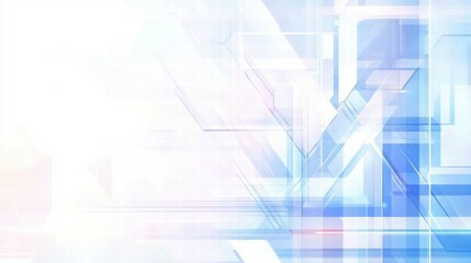 Wall Mural - abstract geometric design with soft colors and layered shapes for digital backgrounds.