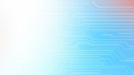 Leinwandbilder - Abstract blue background with circuit-like lines, suitable for technology themes.
