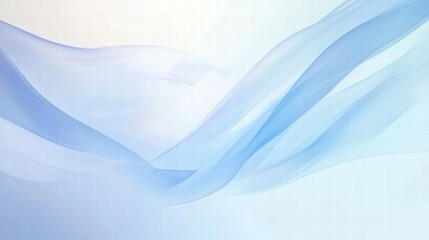 Aufkleber - Soft, flowing abstract design in light blue hues, conveying calmness and serenity.