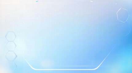Poster - A minimalist blue gradient background with geometric shapes for graphic design use.