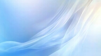 Aufkleber - A soft, flowing abstract design in blue and white tones, ideal for backgrounds or digital art.