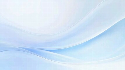 Aufkleber - Soft blue abstract waves create a calming and serene background.