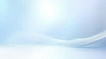 Aufkleber - A soft, abstract background with gentle curves and a light blue gradient.