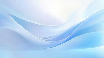 Aufkleber - Soft blue abstract waves creating a serene and calming atmosphere.