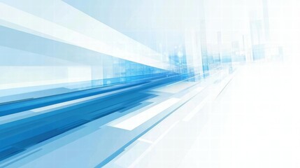 Aufkleber - Abstract blue background with dynamic lines, conveying a sense of technology and speed.