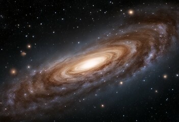 Wall Mural - in black earth way panorama view view galaxy galaxy night universe sky milky hole