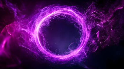 Wall Mural - a mesmerizing purple energy swirl creating an ethereal circular design, perfect for digital backgrou