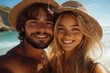 © Tatyana - Happy couple taking a selfie by the ocean on vacation in Bahia