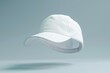 © Mood - White baseball cap mockup, floating, isolated. (1)