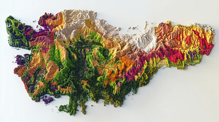 3d agricultural map 