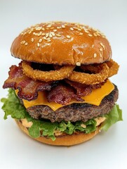 Sticker - Bacon cheeseburger with lettuce