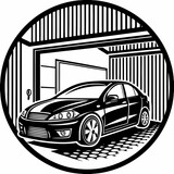 car illustration silhouette car auto automobile vehicle vector transport transportation illustration drawing