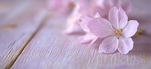 Wall Mural - Elegant pastel pink spring summer background with blooming cherry blossoms and blurred bokeh lights