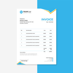  Creative invoice design template