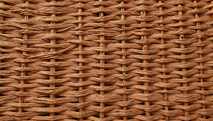 Wall Mural - Braided wicker basket surface showcasing detailed fiber weave, natural beauty