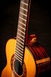 © Ethel - Elegant Classic Guitar Captured in a Closeup View: Reflecting Craftsmanship, Design, and Musical Passion