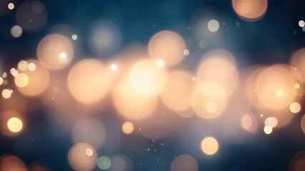 Wall Mural - Soft Warm Bokeh Lights Create Dreamy Background with Glowing Atmosphere and Depth