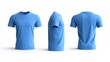 © Stocker - Blue T-Shirt Mockup Isolated on White Background. Generative AI