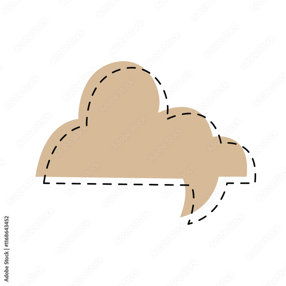 Cartoon empty speech bubble. line comic style speech bubbles set in ...