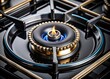 © prapatsorn - Close-up of a Black Gas Stove Burner - High-Resolution Stock Photo